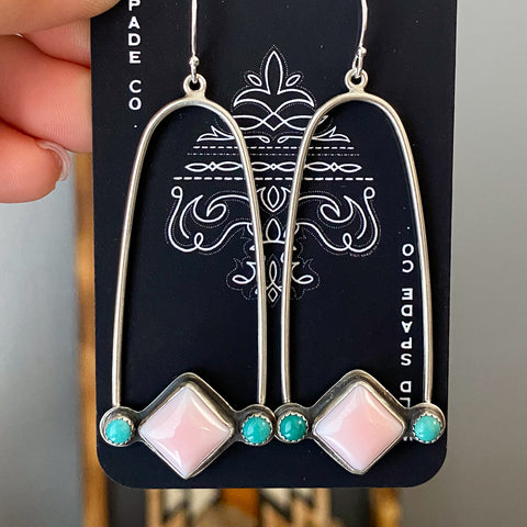 Touch of Pink Dangle Earrings