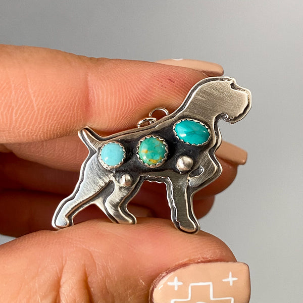 German Wirehair Pointer Necklace   18"