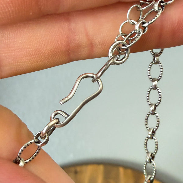 Black Jack Lariat Necklace 22"