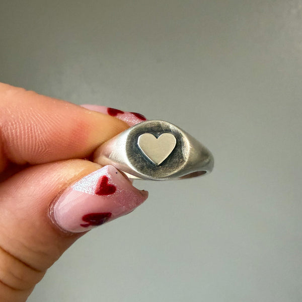 Heart Signet Size 10