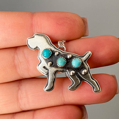 German Wirehair Pointer Necklace   18"