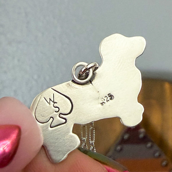 Dachshund Long-H Necklace 18" - As is please read description