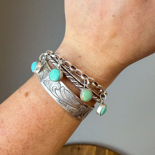 Circle the Wagons Charm Bracelet 6.5“