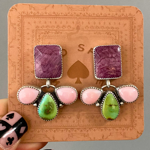 Purple Mixer Earrings