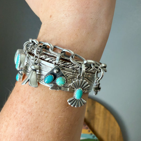 West n Wild Spade Charm Bracelet 6.5"