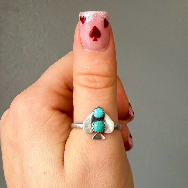 Spade Stacker Smooth band Size 9.5