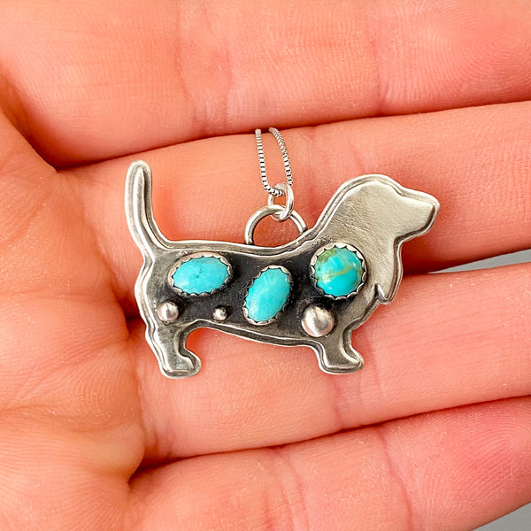 Basset Hound Necklace  18"
