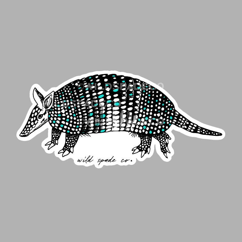 Armadillo Sticker – Wild Spade Co.