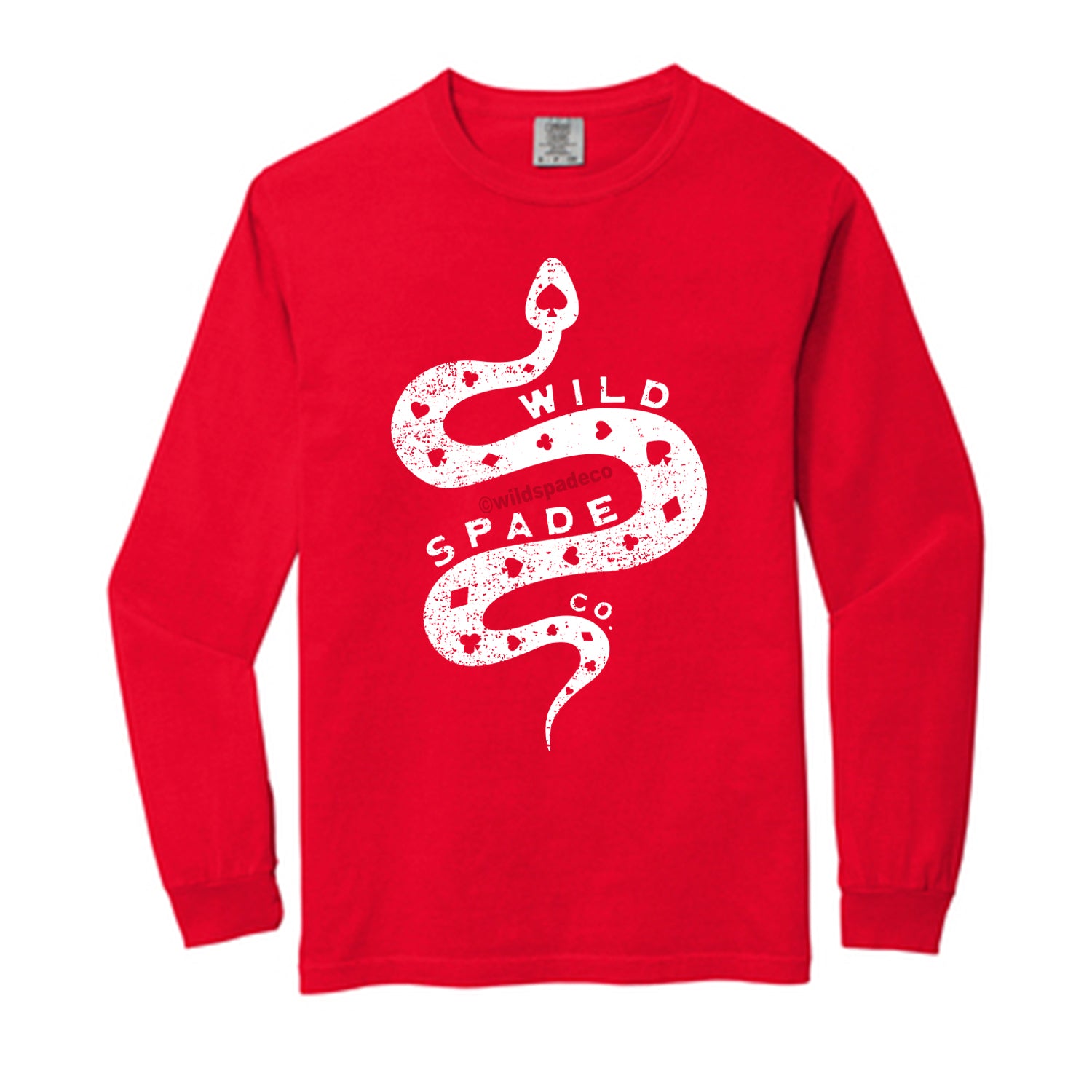 Snake Long Sleeve Comfort Color - Red